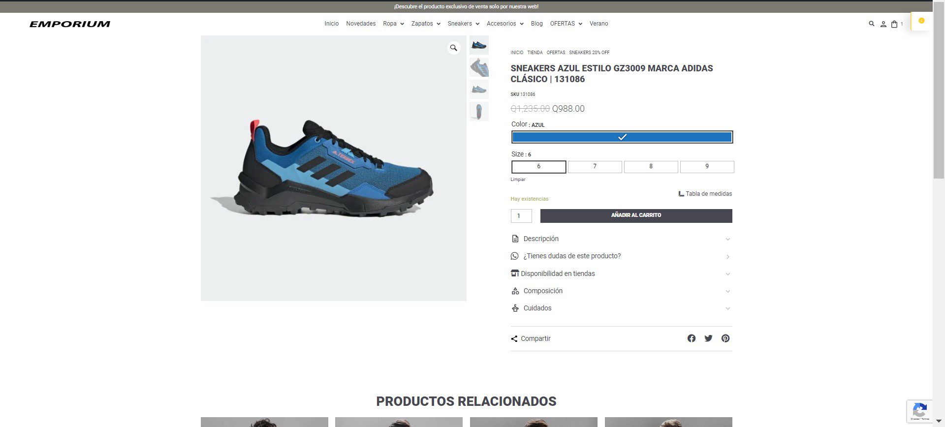 Promoción WEB Sneakers Marzo 2024 Emporium Guatemala