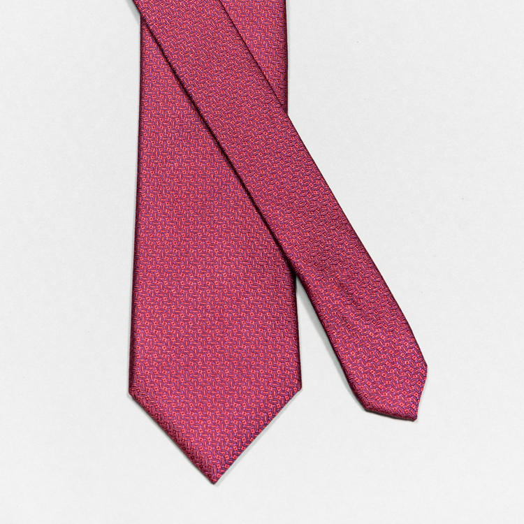 Corbata fucsia estructura labrada marca Colletti clásico 148951