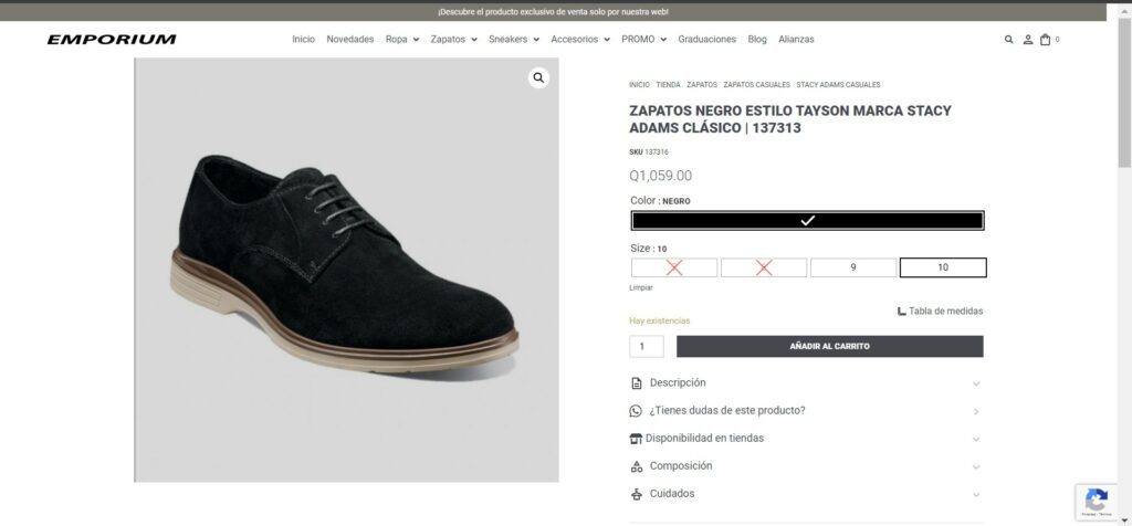 Promo Zapatos 25 off Sept 1