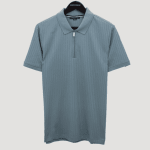 polo celeste estructura labrada marca perry ellis cl sico 159872 CELESTE 1