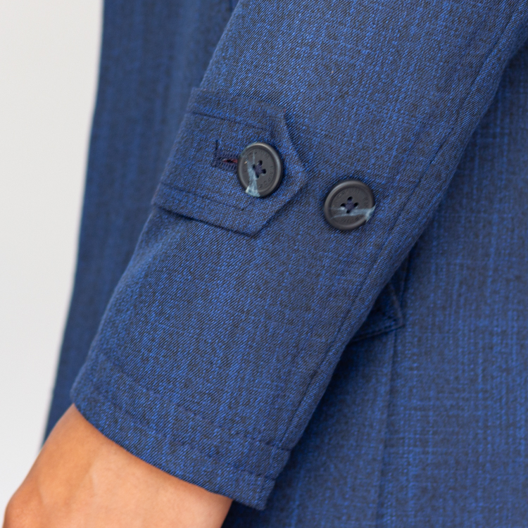 abrigo azul estructura cuadros marca emporium slim 144130 AZUL 4