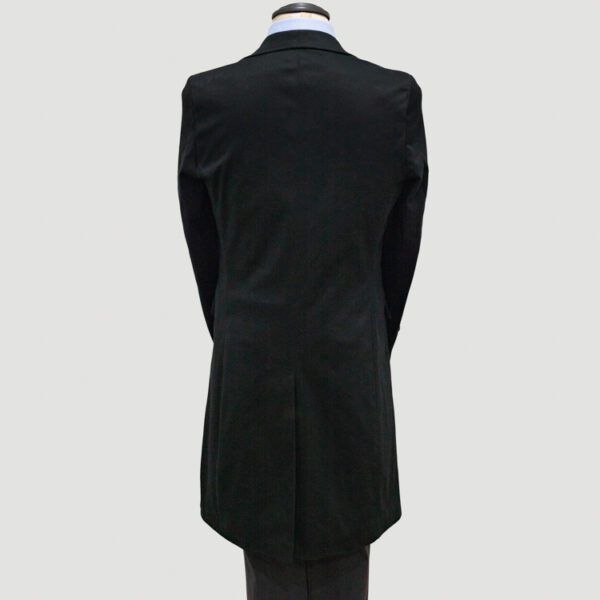 abrigo negro estructura labrada marca business casual slim 144924 247859 4