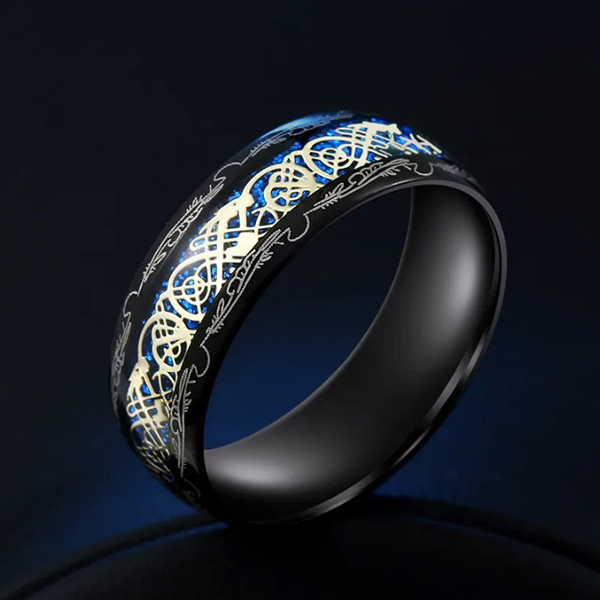 anillo azul con diseno azul marca calak cl sico 141713 200791 1