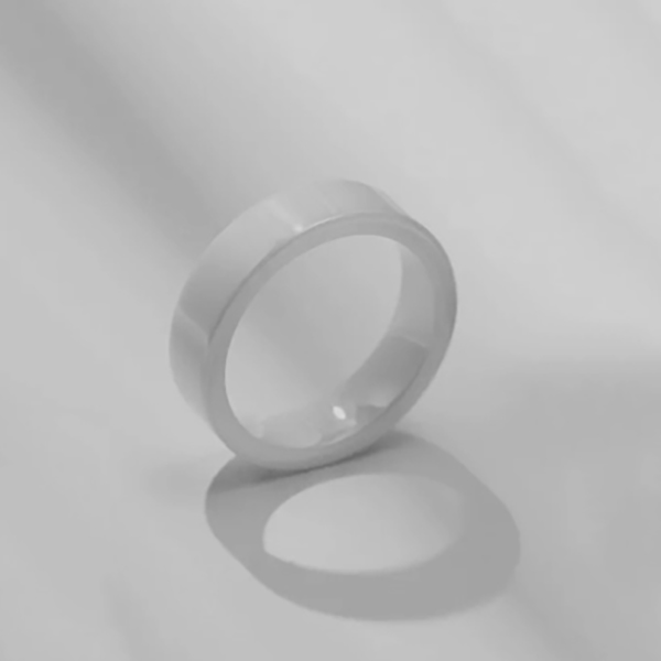 anillo blanco de ceramica marca calak cl sico 141884 BLANCO 2