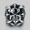 anillo gris con diseno de calabera marca calak cl sico 141677 GRIS 1