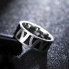 anillo gris con diseno romano marca calak cl sico 141657 GRIS 2