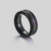 anillo negro de tungsteno marca calak cl sico 141842 NEGRO 1