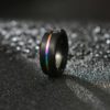 anillo negro de tungsteno marca calak cl sico 141842 NEGRO 2