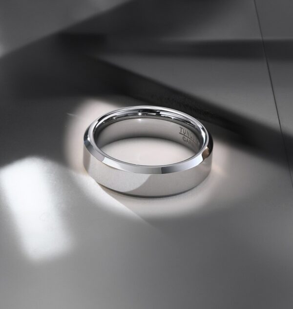 anillo plateado estructura plana marca calak cl sico 157789 PLATEADO 1