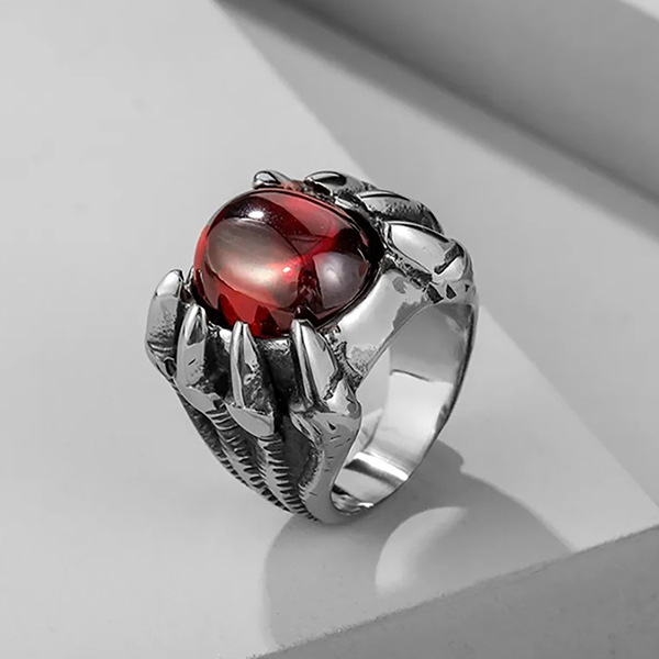 anillo rojo con diseno marca calak cl sico 141636 ROJO 1
