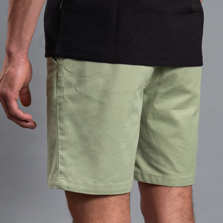 bermuda verde estructura plana marca business casual slim 162031 347589 4