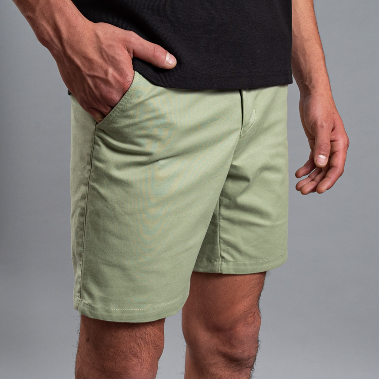 bermuda verde estructura plana marca business casual slim 162031 361553