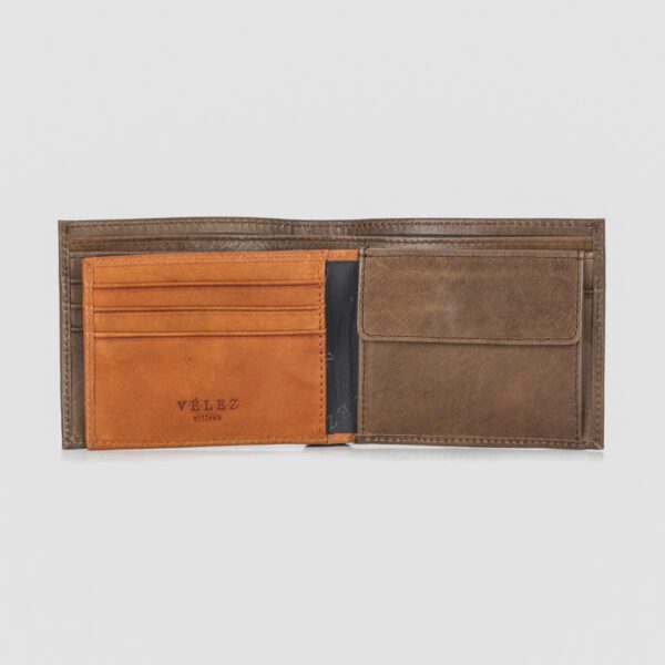 billetera miel estructura plana marca v lez cl sico 144742 MIEL 4