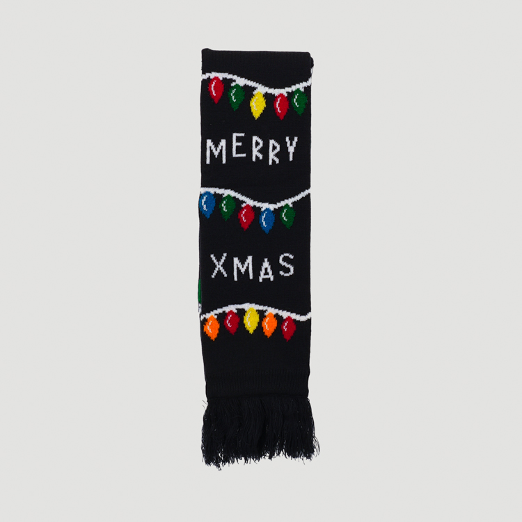 bufanda diseno merry xmas marca tishas cl sico 158677 NEGRO 1
