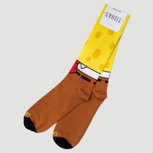calcetines amarillo diseno esponja marca tishas cl sico 128082 292130 1