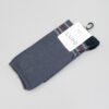 calcetines azul diseno de lineas marca lupo cl sico 146391 GRIS 2