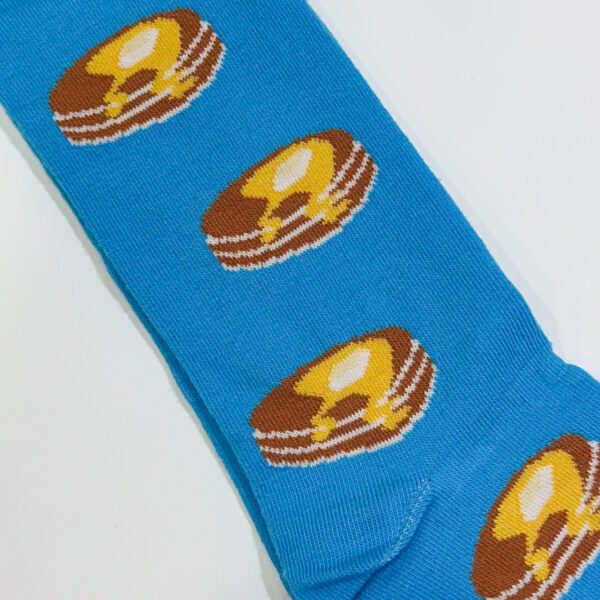 calcetines azul diseno de panqueques marca tishas cl sico 145340 CELESTE 2