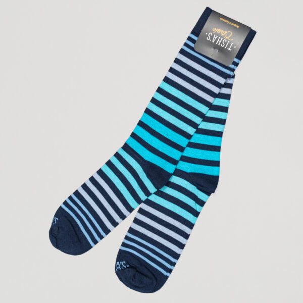 calcetines azul diseno glaciar marca tishas cl sico 139342 AZUL 1