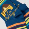 calcetines azul diseno la antigua 2024 marca tishas cl sico 157655 AZUL 2