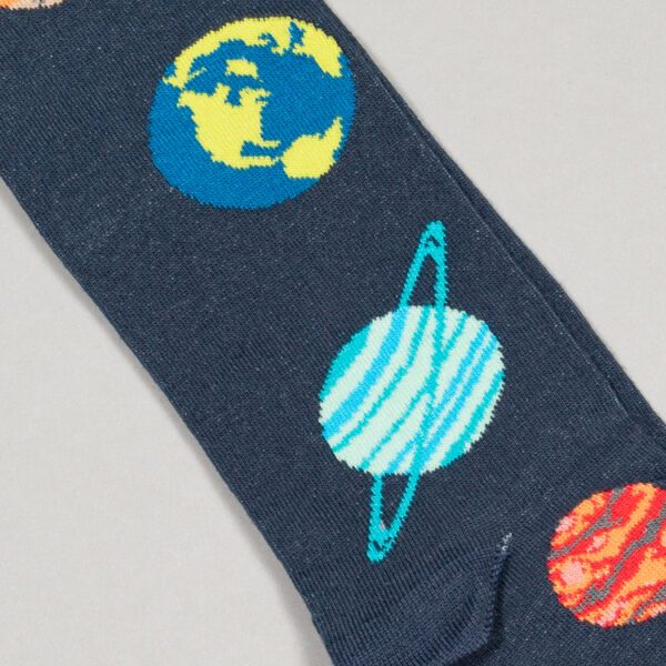 calcetines azul diseno planetas marca tishas cl sico 151909 AZUL 2