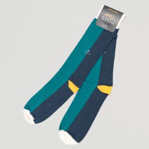 calcetines azul diseno vertical jade marca tishas cl sico 151906 270081 1
