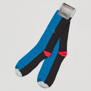 calcetines azul diseno vertical marca tishas cl sico 151904 270083 1