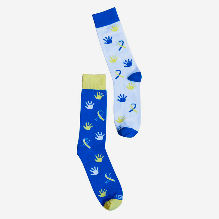 calcetines azul estilo down marca tishas cl sico 163102 AZUL 1
