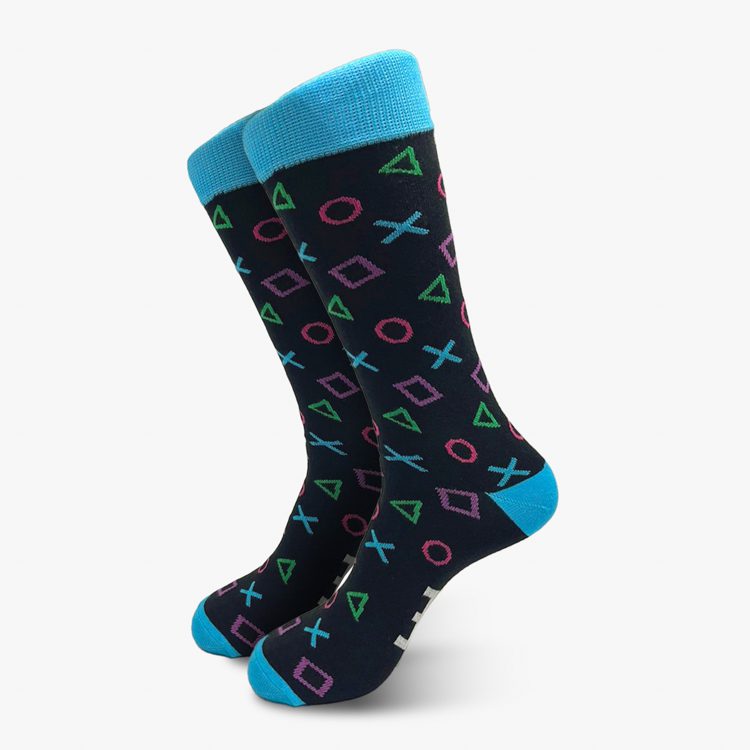 calcetines azul ma estilo play station marca cool merch cl sico 160261 331966 1