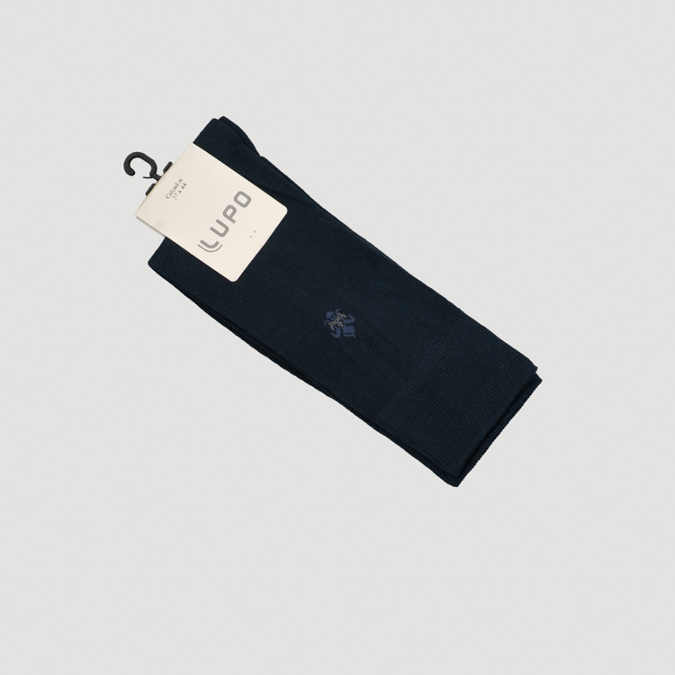 calcetines azul ma estructura plana marca lupo cl sico 160356 AZUL MA 2