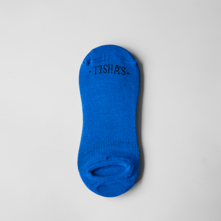 calcetines azul pavo estilo plain imperial blue marca tishas cl sico 164822 AZUL PA 1