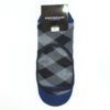 calcetines azules invisibles con diseno de cuadros marca emporium casual 118551 GRIS 1
