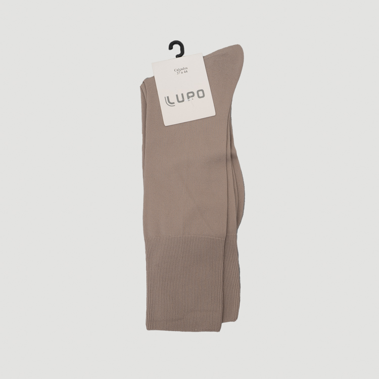 calcetines beige estructura plana marca lupo cl sico 160371 BEIGE 1