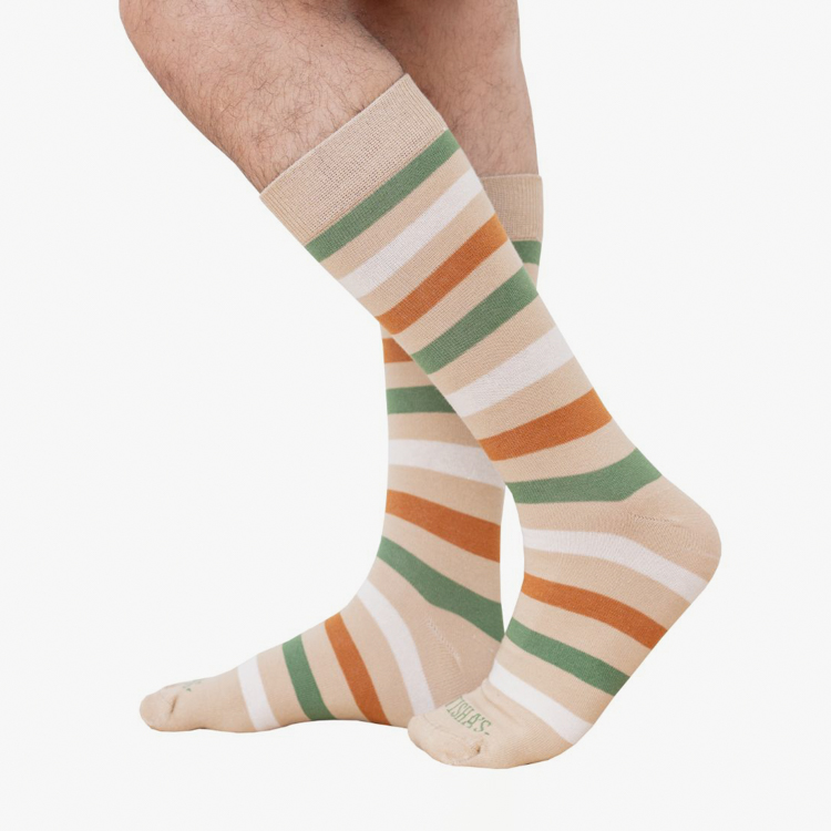 calcetines beige estructura plana marca tishas cl sico 161061 BEIGE 1
