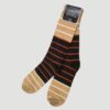 calcetines caf diseno de lineas marca tishas cl sico 144069 CAFE 1