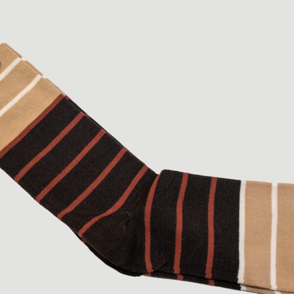 calcetines caf diseno de lineas marca tishas cl sico 144069 CAFE 2