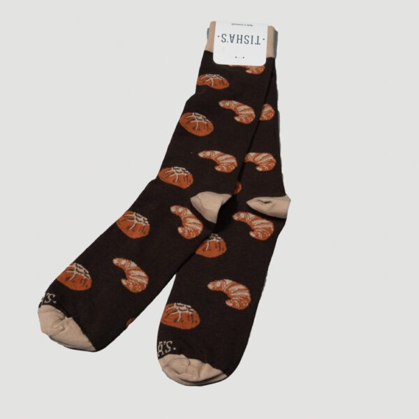 calcetines caf diseno panito dulce marca tishas cl sico 157653 CAFE 1