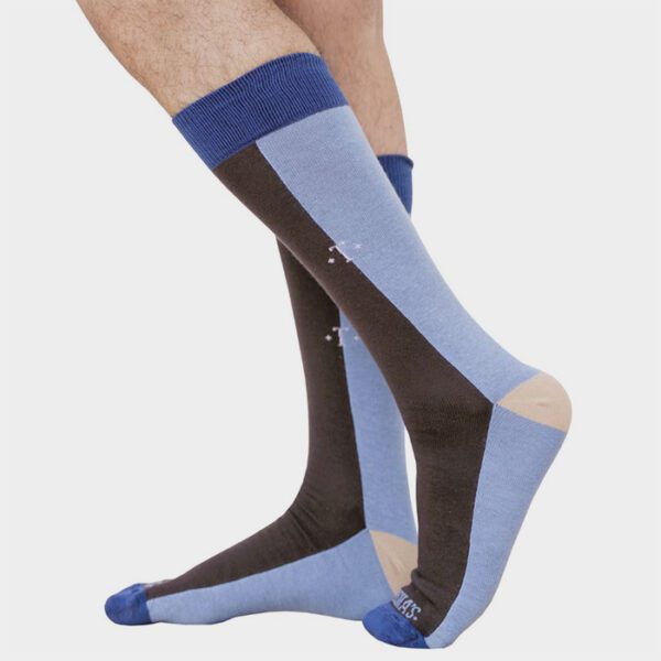 calcetines caf diseno vertical sky marca tishas cl sico 150231 CAFE 1
