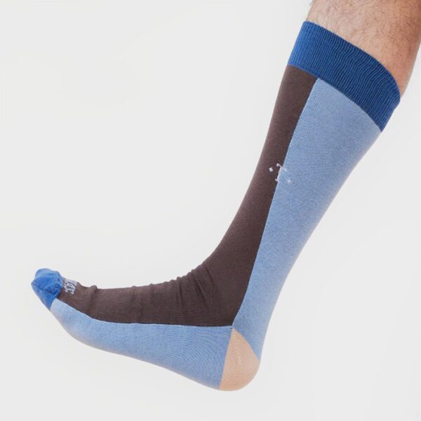 calcetines caf diseno vertical sky marca tishas cl sico 150231 CAFE 3