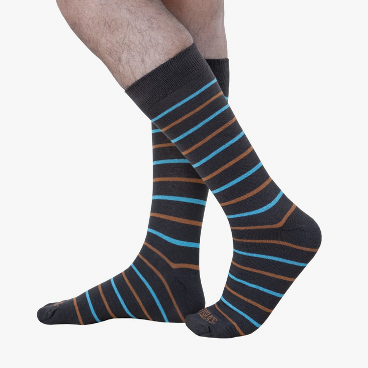 calcetines cafe estructura plana marca tishas cl sico 161062 CAFE 1