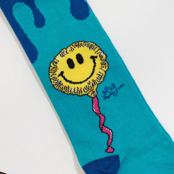 calcetines celeste diseno somos instantes marca tishas cl sico 143026 CELESTE 2