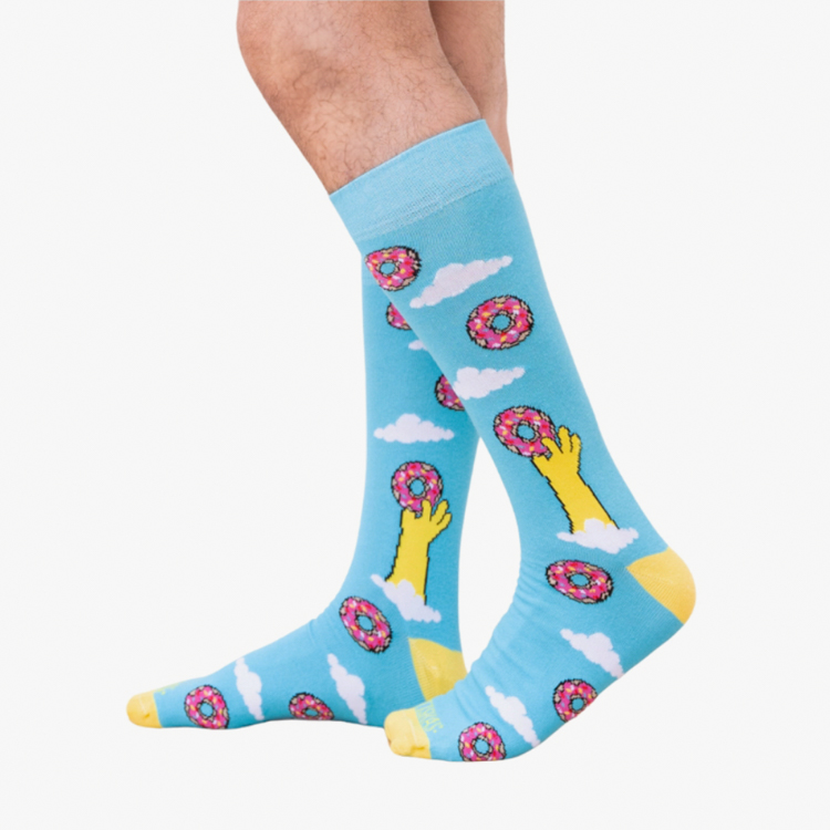 calcetines celeste estilo homer marca tishas cl sico 163363 CELESTE 1