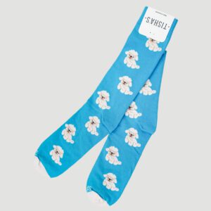 calcetines celeste estilo poodle marca tishas cl sico 141399 201680 1