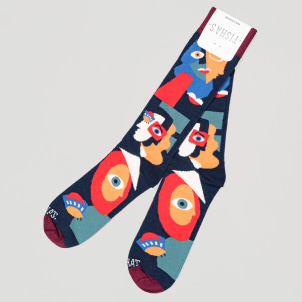 calcetines corinto diseno picasso marca tishas cl sico 151914 CORINTO 1