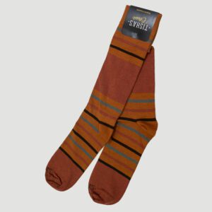 calcetines naranja diseno de lineas marca tishas cl sico 144068 221507 1