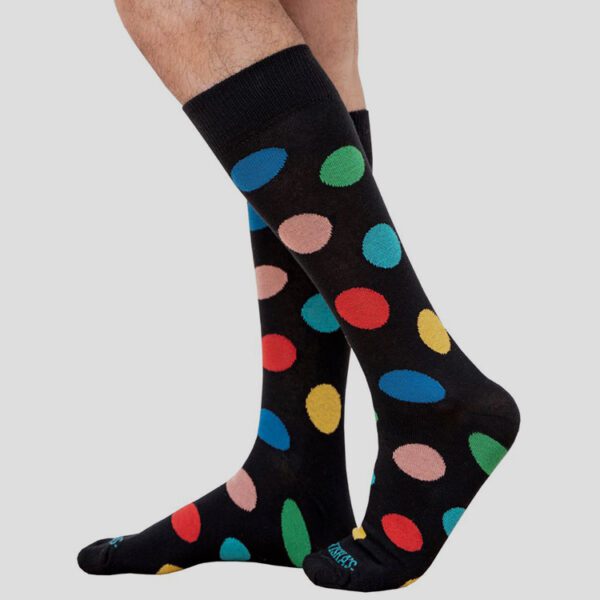 calcetines negro diseno classic color dots black marca tisha s cl sico 154642 NEGRO 1