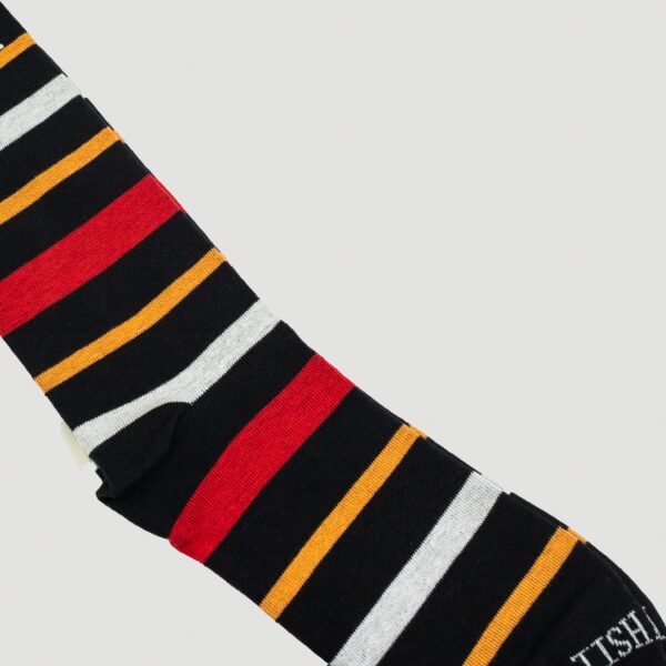 calcetines negro diseno de lineas marca tishas cl sico 144060 221509 2