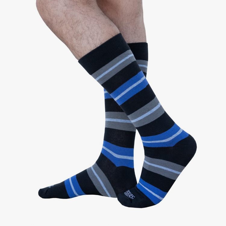 calcetines negro estructura plana marca tishas cl sico 161052 NEGRO 1