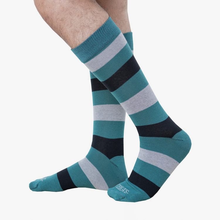 calcetines verde estructura plana marca tishas cl sico 161054 VERDE 1