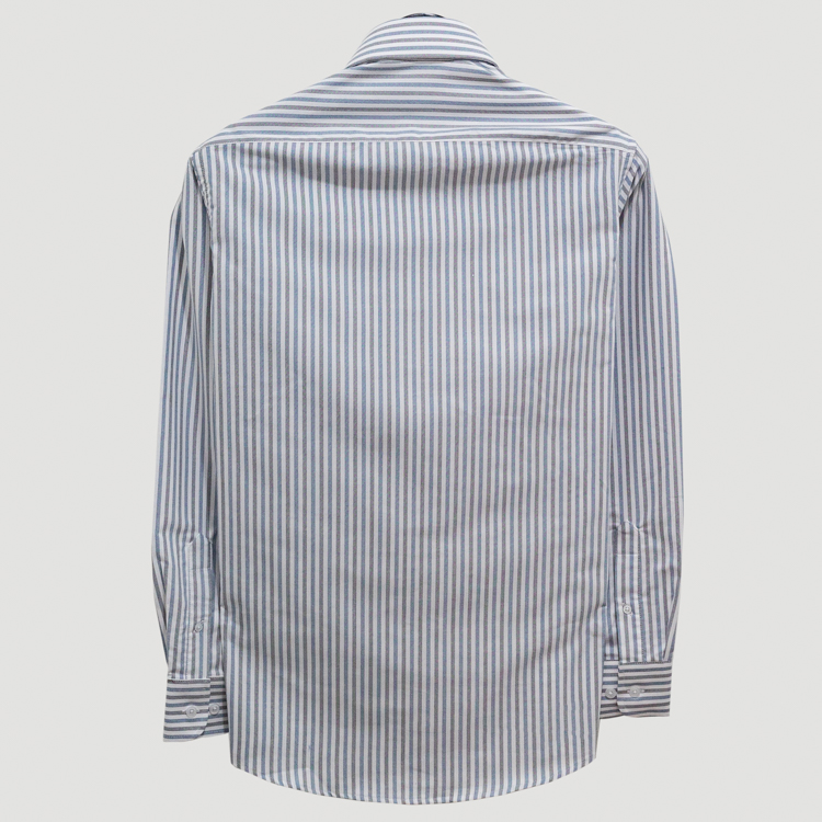 camisa azul con diseno de lineas marca emporium slim 140492 AZUL 4