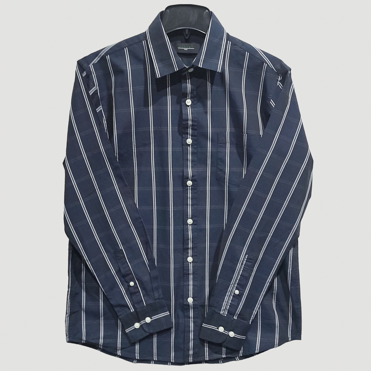 camisa azul diseno con lineas marca carven cl sico 147491 AZUL MA 1